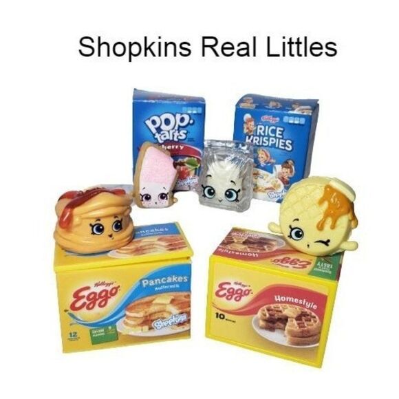 Shopkins Real Littles Minis Foodies Rice Krispies, Pancakes, Waffles, Figures - Picture 1 of 8